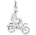 Home Collection Pendant Silver Dirt Bike
