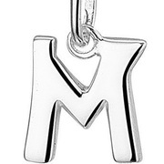 Home Collection Pendant Silver Letter M