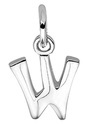 Home Collection Pendant Silver Letter W