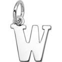 Home Collection Pendant Silver Letter W