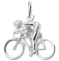 House collection Pendant Silver Cyclist 19 x 16 mm