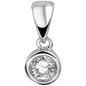 House collection Pendant Silver rhodium plated Zirconia
