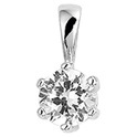 House Collection Pendant Silver Zirconia 13.5 mm high