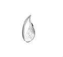House collection Pendant silver rhodium plated scratched Poli/matt 25.5 x 12.5 mm