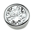 Pendant silver rhodium plated Zirconia 9 mm. Look here for more jewelry.
