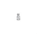 House collection Pendant silver rhodium plated Zirconia 10 x 5.5 mm