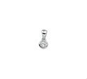 House collection Pendant Silver rhodium plated Zirconia 5.7 mm wide