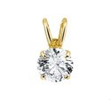 House collection Pendant yellow gold with zirconia