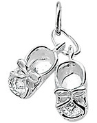 House Collection Pendant Silver Baby Shoes