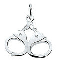 Home Collection Pendant Silver Handcuffs