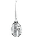 Home Collection Pendant Silver Tennis Racket And Ball