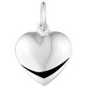 House Collection Pendant Silver Heart Solid