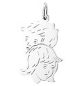 Home Collection Pendant Silver Boy And Girl