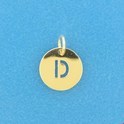 House Collection Pendant Yellow Gold Letter D