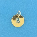 House Collection Pendant Yellow Gold Letter B