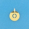 House Collection Pendant Yellow Gold Letter O