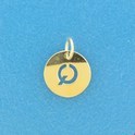 House Collection Pendant Yellow Gold Letter Q