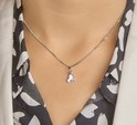 Huiscollectie 1330103 Zilverkleurig necklace with pendant