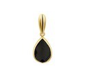 House Collection Pendant Yellow Gold Onyx