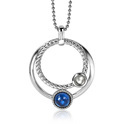 Zinzi ZIH1963 Pendant silver with white and blue stones