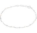 House collection Bracelet Silver Pearl 1.0 mm 16.5 + 2 cm