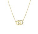 House collection 4022752 Necklace Yellow gold Zirconia 0.8 mm 40 + 4 cm
