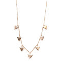 Karma T93-COL-T7-RP Necklace 7 Triangles silver rose colored 38-45 cm