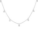 House collection 1332700 Silver Necklace Zirconia 1.2 mm 41 + 4 cm