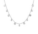 House collection 1332757 Silver Necklace Zirconia 1.2 mm 41 + 4 cm