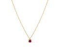 House collection 4022812 Necklace Yellow gold Ruby 1.0 mm 40 - 42 - 44 cm