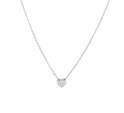 House Collection 1332838 Silver Necklace Heart Zirconia 1.1 mm 41 + 4 cm