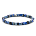 Frank 1967 7FB-0420 Stretch bracelet natural stone beads blue-black