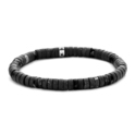 Frank 1967 7FB-0426 Stretch bracelet with natural stone beads black