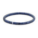 Frank 1967 7FB-0450 Stretch bracelet steel beads black-blue