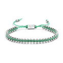 Frank 1967 7FB-0454 Bracelet with steel beads turquoise cord