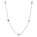 TI SENTO-Milano 3944TQ Necklace silver-turquoise 38-48 cm