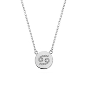 New Bling 9NB 0468 Necklace Zodiac sign Cancer silver-zirconia silver-coloured 38-43 cm