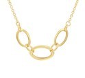 House collection 4023116 Necklace Yellow gold Oval 13 mm 42 cm