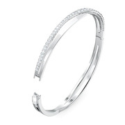 Swarovski 5565210 Bracelet Bangle Rows silver-white