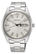 Seiko SUR339P1 men's watch sapphire glass, white dial 40 mm