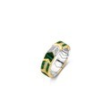 TI SENTO-Milano 12202MA Ring silver-zirconia gold-coloured-green-white