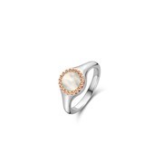TI SENTO-Milano 12207MW Ring silver-mother-of-pearl silver-and rose-colored-white
