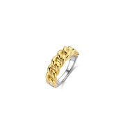 TI SENTO-Milano 12209SY Ring Braided Links silver gold colored