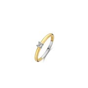 TI SENTO-Milano 12211ZY Ring silver-zirconia gold-coloured-white