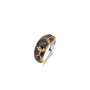 TI SENTO-Milano 12214TU Ring Leopard print silver-zirconia brown