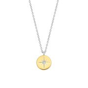 TI SENTO-Milano 3953ZY Necklace Star silver and gold colored 38-48 cm
