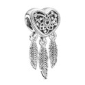 Pandora 799107C00 Hanging charm Three Feathers Dream pendant silver