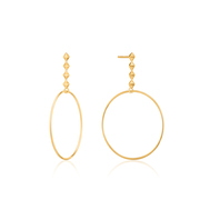 Ania Haie E025-04G earrings Silver Gold colored