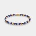 Rebel and Rose RR-40064-G Stretch bracelet Are Violets Blue 4 mm blue-gold colored
