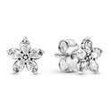 Pandora 299239C01 Earrings Sparkling Snowflakes silver